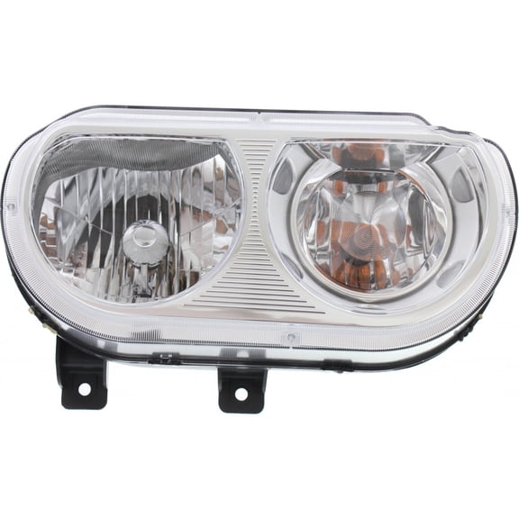 CarLights360: For 2008 - 2014 DODGE CHALLENGER Head Light Assembly Passenger Side w/Bulbs - (DOT Certified) Replacement for CH2519137