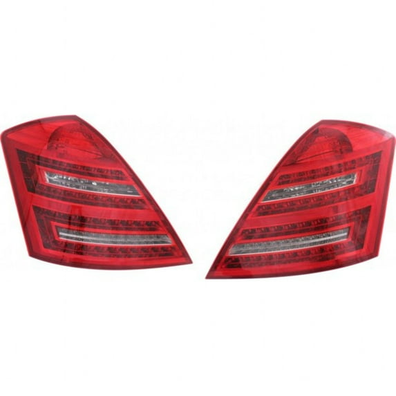 CarLights360: For Mercedes-Benz S550 Tail Light 2010 11 12 2013 Pair Driver and Passenger Side LED | w/ Bulbs | MB2800133, MB2801133 | 221 820 13 64, 221 820 14 64