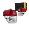 thumbnail image 1 of CarLights360: For 2010 2011 2012 2013 Toyota 4Runner Tail Light Assembly Driver and Passenger Side DOT Certified Chrome w/Bulbs | TO2818147 TO2819147, 1 of 9