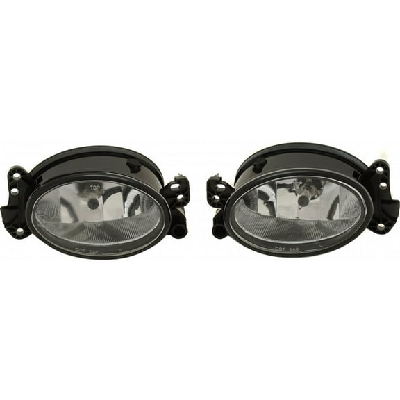 CarLights360: For 2010 2011 Mercedes-Benz GL550 Fog Light Assembly Driver and Passenger Side Pair w/Bulbs | MB2592117 MB2593117