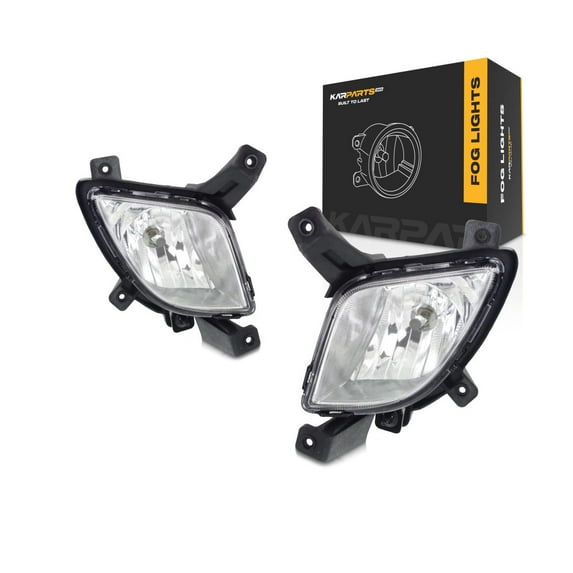 CarLights360: For 2010-2015 Hyundai Tucson Fog Light Driver and Passenger Side Pair W/ Bulbs For HY2592136 HY2593136