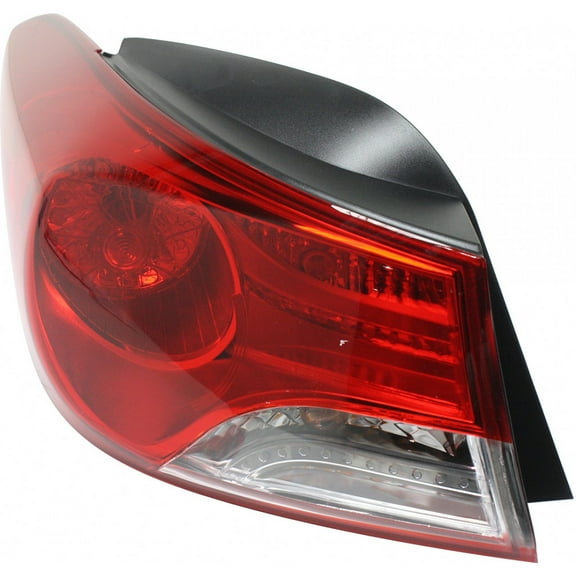 CarLights360: For 2011 2012 2013 Hyundai Elantra Tail Light Assembly Driver Side w/Bulbs DOT Certified For HY2804119