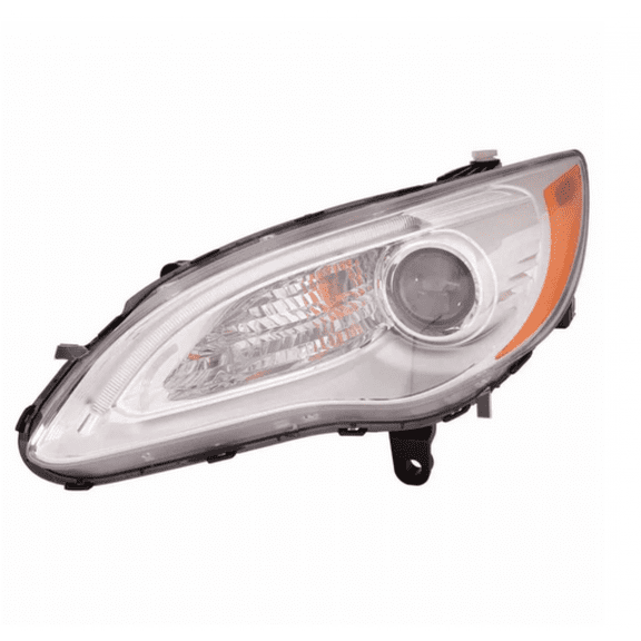 CarLights360: For 2011-2014 Chrysler 200 Headlight Assembly Driver Side w/ Bulbs CAPA Certified For CH2518140 | 5182591AC, 5182591AA