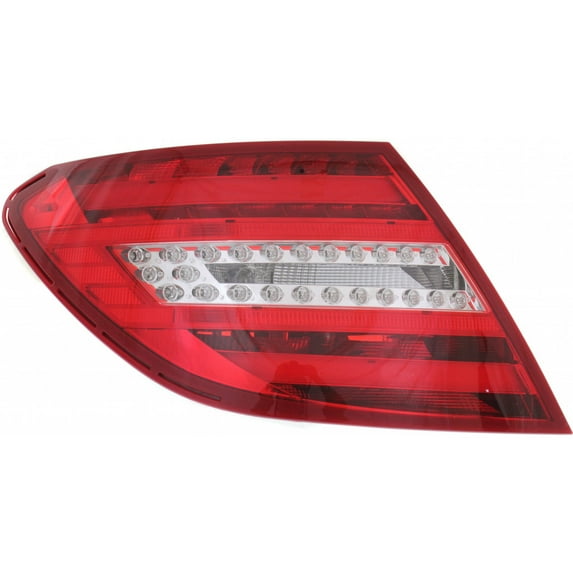CarLights360: For 2012 13 14 2015 Mercedes-Benz C350 Tail Light Assembly Driver Side LED w/ Bulbs - Replacement for MB2800135