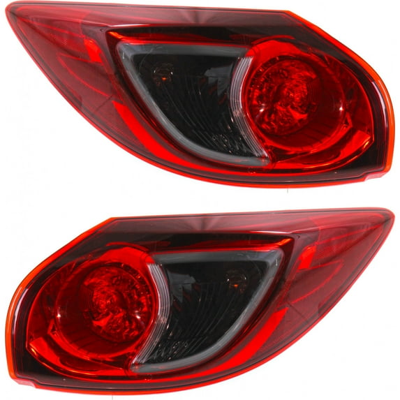 CarLights360: For 2013 2014 2015 2016 Mazda CX-5 Tail Light Assembly Driver and Passenger Side CAPA Certified w/Bulbs | MA2804111 MA2805111