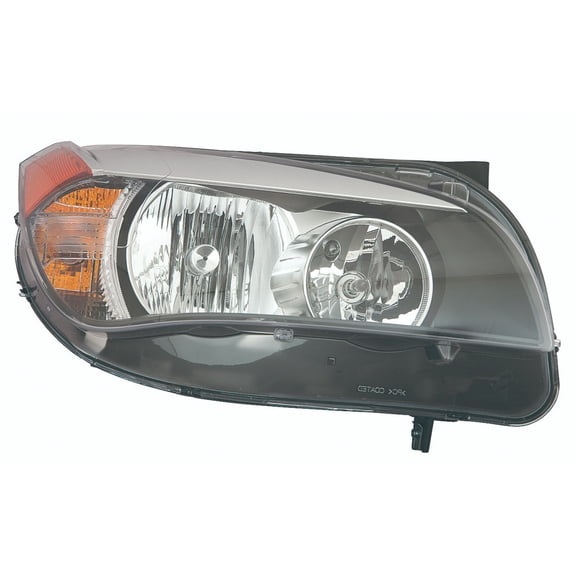 CarLights360: For 2013 2014 2015 BMW X1 Headlight Assembly Passenger Side w/Bulbs Black Housing - DOT Certified For BM2519151