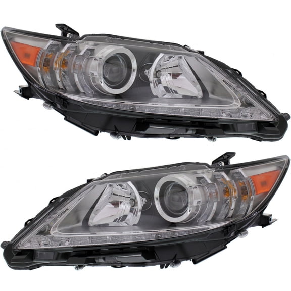 CarLights360: For 2013 2014 2015 Lexus ES350 Headlight Assembly Driver and Passenger Side Pair DOT Certified HID - Replaces LX2518140, LX2519140