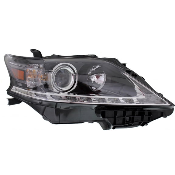 CarLights360: For 2013 2014 2015 Lexus RX350 Headlight Assembly Passenger Side w/Bulbs Black Housing CAPA Certified For LX2503156