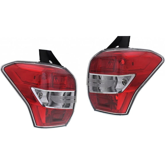 CarLights360: For 2014 2015 2016 Subaru Forester Tail Light Assembly Driver and Passenger Side CAPA Certified w/Bulbs | SU2818105 SU2819105