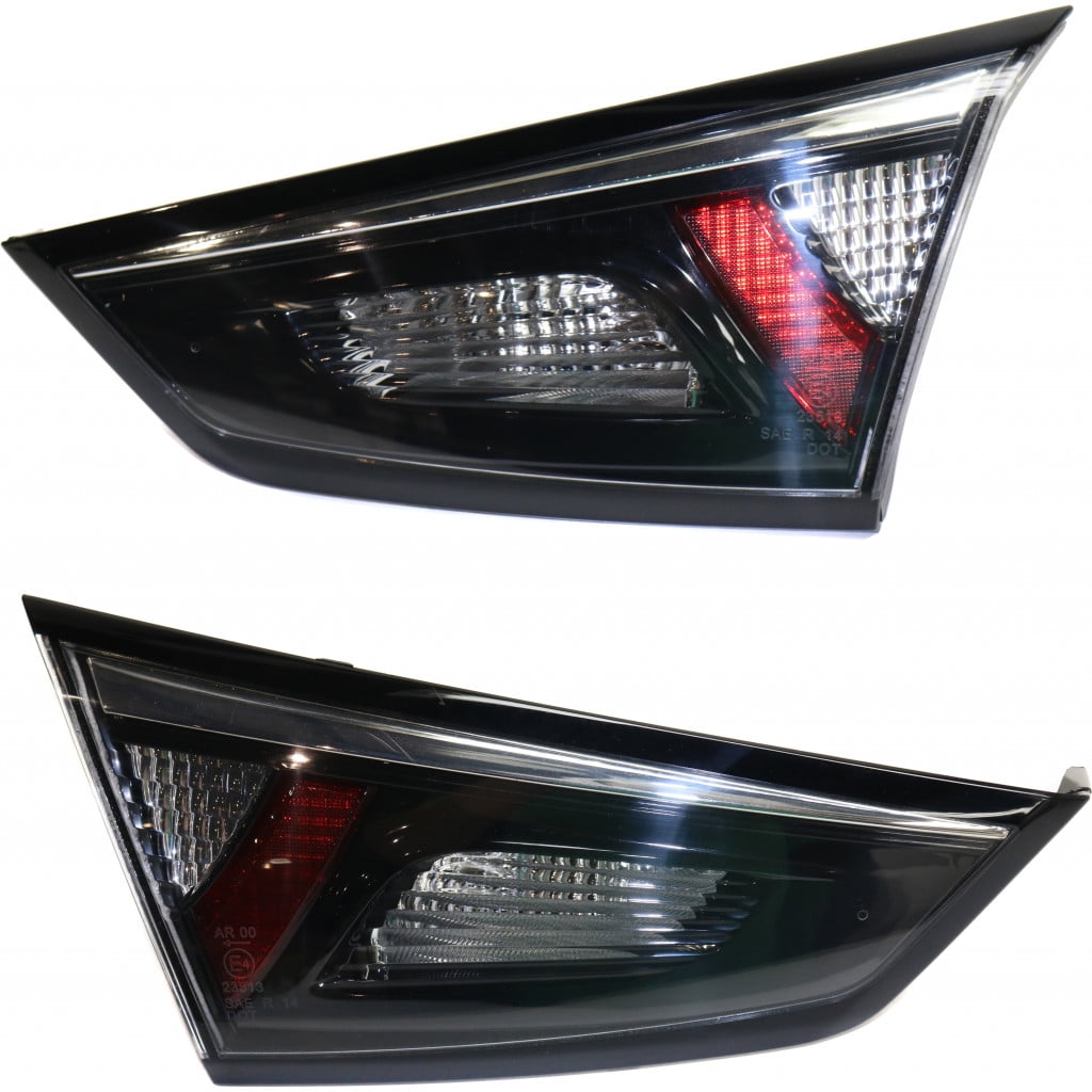 CarLights360: For 2017 Toyota Yaris iA Tail Light Assembly Driver and Passenger Side DOT Certified w/Bulbs | Replaces TO2802132 TO2803132