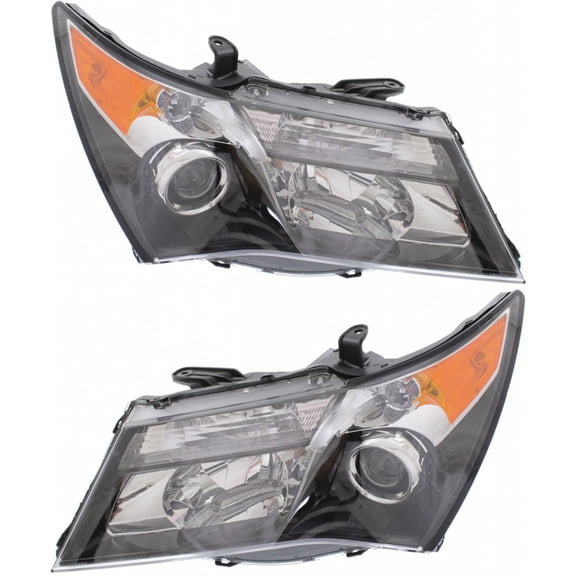 CarLights360: For Acura MDX Headlight 2010 11 12 2013 Pair Driver and Passenger w/ HID Replaces AC2518117 + AC2519117