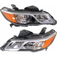 thumbnail image 1 of CarLights360: For Acura RDX Headlight 2013 2014 2015 Pair Driver and Passenger Side w/ Bulbs Black Housing CAPA Certified For AC2502123 + AC2503123, 1 of 4
