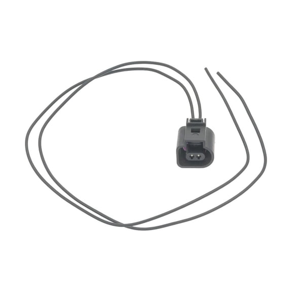 CarLights360 For Audi A3/A3 Quattro 2003-2013 A/C Compressor Connector | 2 Female Blade Terminal | Male Oval Connector