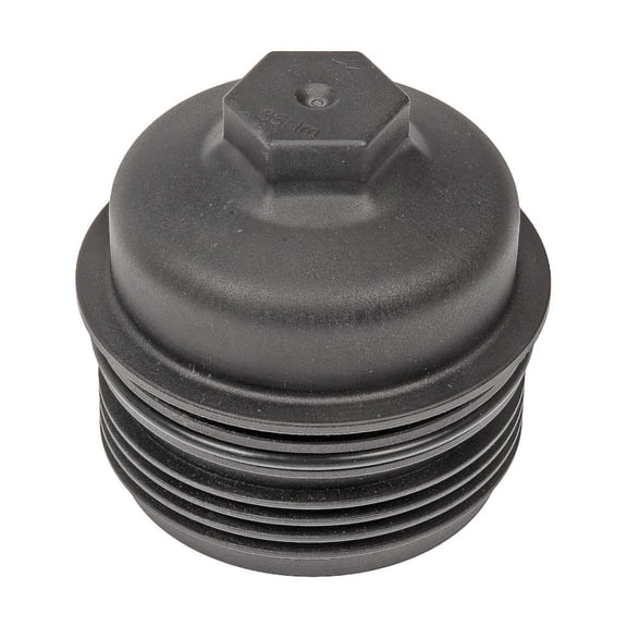 CarLights360 For Audi Q5 2010-2017 Engine Oil Filter Cover | Plastic Material | Black Color | Thread On Attachment Method | Replacement For 57115433A