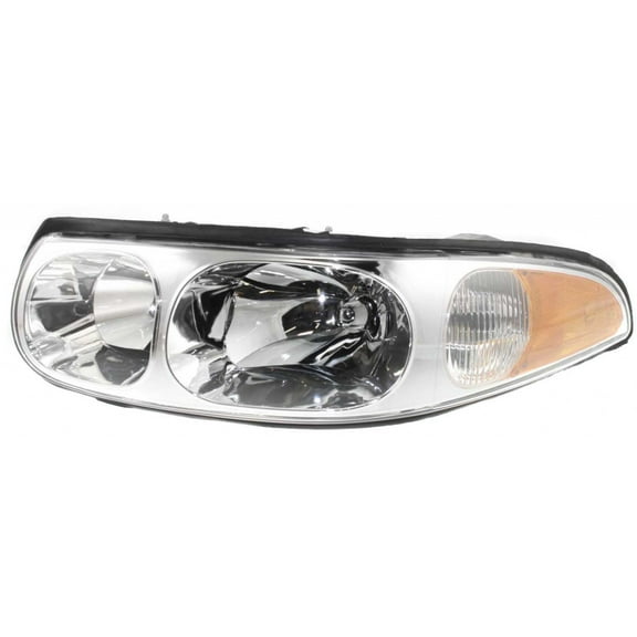 CarLights360: For Buick LeSabre Headlight Assembly 2000-2005 Driver Side Fluted Surface w/ Bulbs Limited Replacement For GM2502210