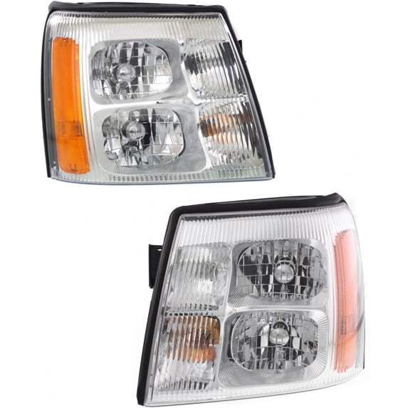 CarLights360: For Cadillac Escalade Headlight 2002 Pair Driver and Passenger Side | CAPA Certified | GM2502232 + GM2503232