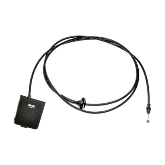 CarLights360 For Chevy Equinox 2010-2017 Hood Release Cable | Steel | Plastic Outer | With Handle | Replacement For 20825185, 20861493