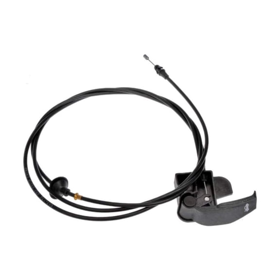 CarLights360 For Chevy Silverado 3500/2500 HD 2007-2014 Hood Release Cable | Steel | Plastic Outer | With Handle | Replacement For 15277750, 15861818
