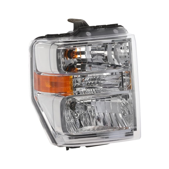 CarLights360 For Ford E-350 Super Duty 2008-2017 Headlight Passenger Side | Aero Design | Replacement For FO2503249 | AC2Z13008C