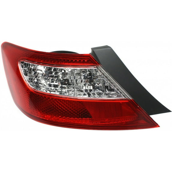 CarLights360: For Honda Civic Tail Light Assembly 2006 2007 2008 Driver Side Coupe DOT Certified For HO2800165 | 33551-SVA-A02