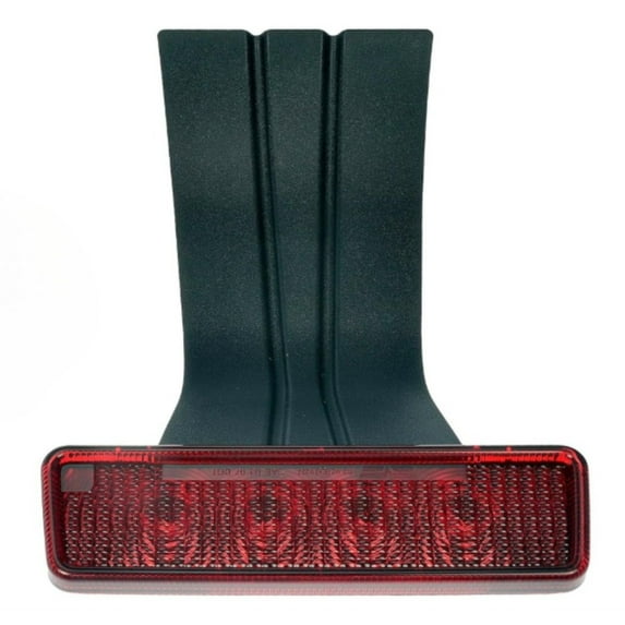 CarLights360 For Jeep Wrangler JK 2018 Third Brake Light | Red Lens | LED | Plastic | Solder Bulb Base | Replacement For 55397243AA, 55397243AB