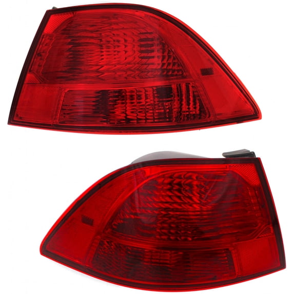 CarLights360: For Kia Magentis Tail Light 2009 2010 Pair Driver and Passenger Side w/ Bulbs Replaces KI2804102 + KI2805102