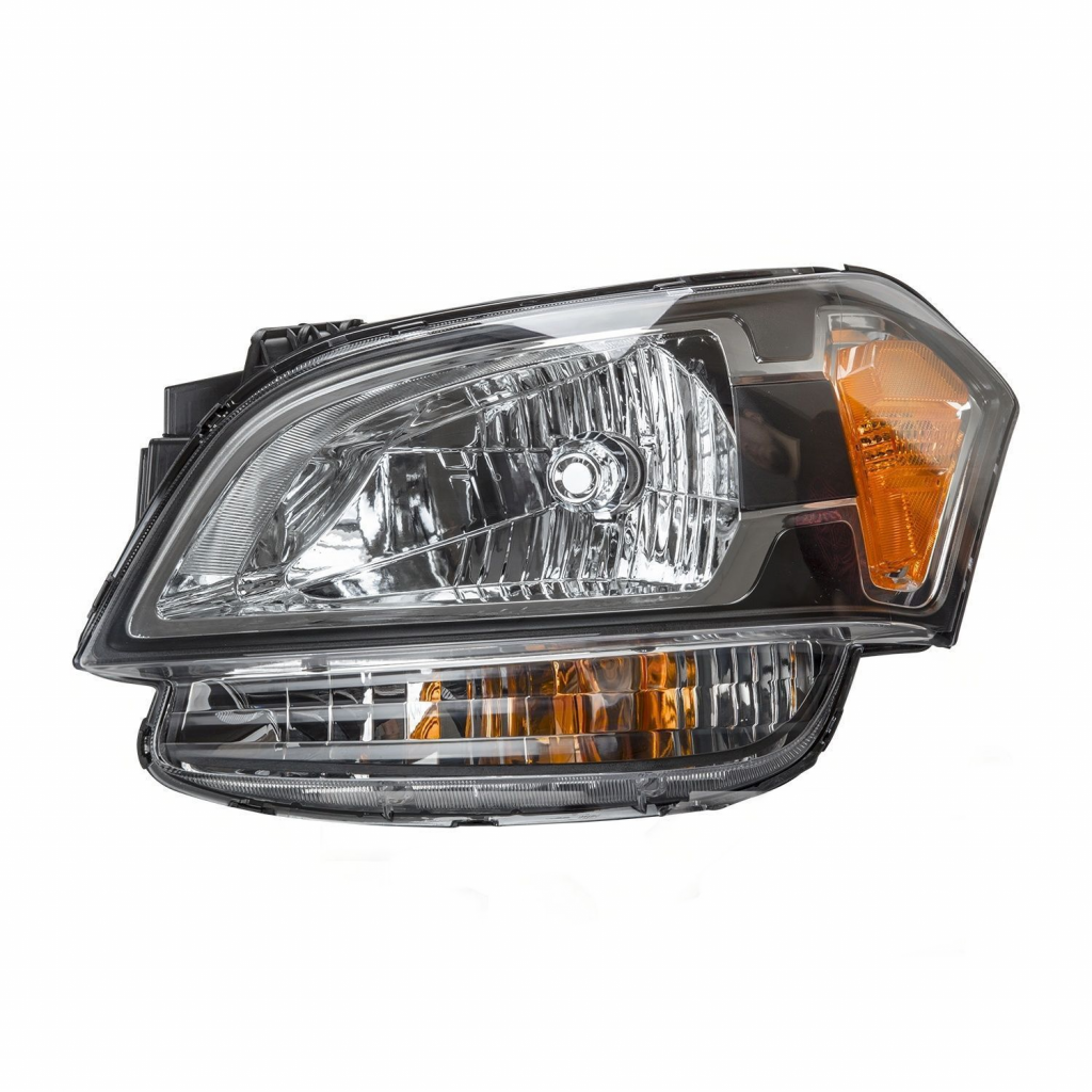 Pair Halogen Headlights For 2012-2013 Kia Soul – Black Housing, Clear Lens, DOT/SAE