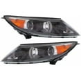 thumbnail image 1 of CarLights360: For Kia Sportage Headlight 2011 2012 Pair Driver and Passenger Side Black Housing w/ Bulbs CAPA Certified For KI2502148 + KI2503148, 1 of 4