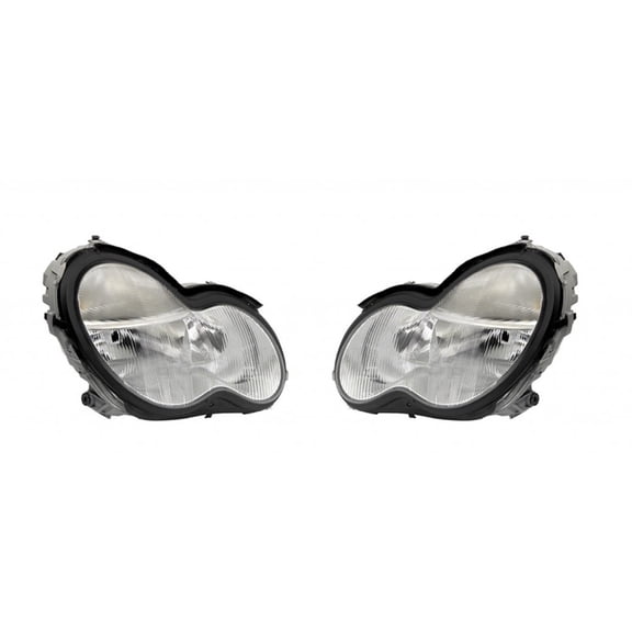 CarLights360: For Mercedes-Benz C55 AMG Headlight 2002 03 04 05 06 2007 Pair Driver and Passenger For MB2502149 | MB2503149