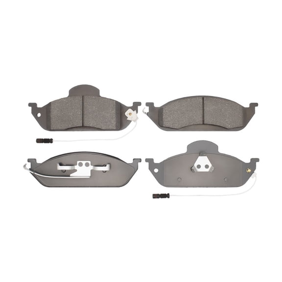 CarLights360 For Mercedes-Benz ML320 1998 99 00 01 02 2003 Brake Pads | Low Metallic Friction | 77.2 Millimeters / 3.04 Inches Inner Pad Height