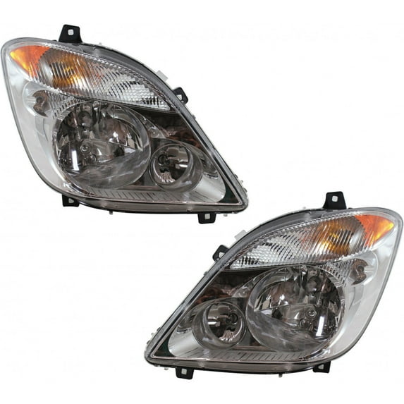 CarLights360: For Mercedes-Benz Sprinter 2500 Headlight 2010 2011 2012 2013 Pair Driver and Passenger Side For MB2502191