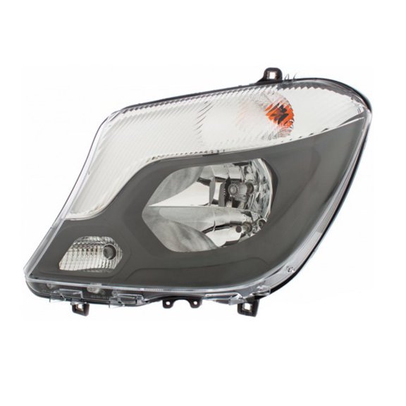 CarLights360: For Mercedes-Benz Sprinter 2500 Headlight Assembly 2014 15 16 17 2018 Driver Side w/Bulb  DOT Certified | MB2502221