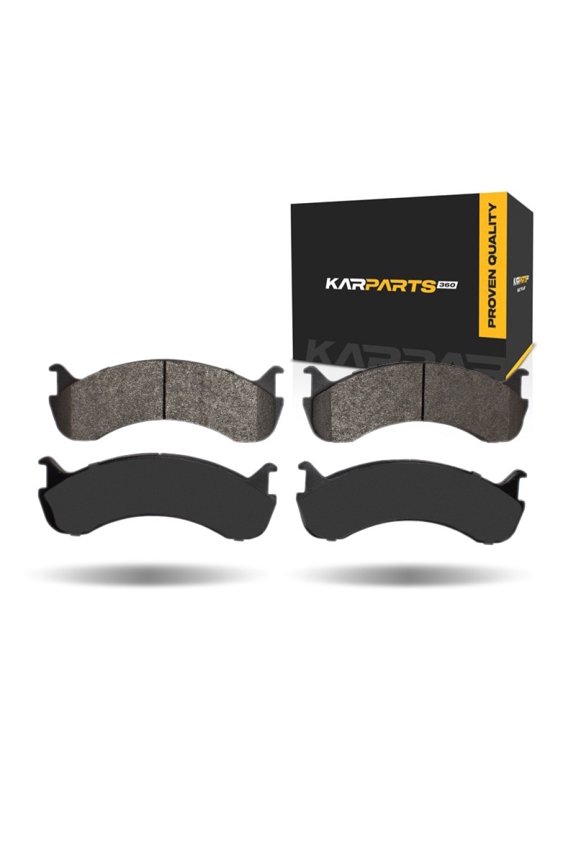 CarLights360 For Navistar 3000 1998 99 00 01 2002 Disc Brake Pads | Semi Metallic Friction | 244 Millimeters / 9.61 Inches Inner Pad Width