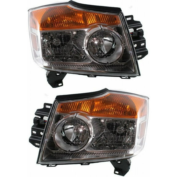 CarLights360: For Nissan Armada Headlight 2008 09 10 11 2012 Pair Driver and Passenger Side Replaces NI2502175 NI2503175