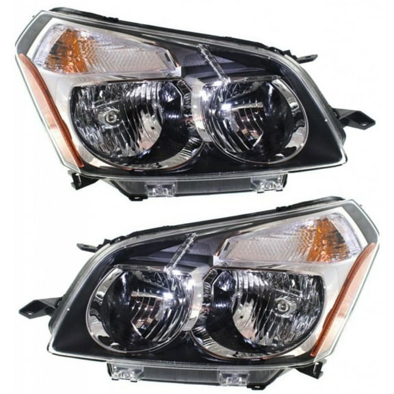 CarLights360: For Pontiac Vibe Headlight 2009 2010 Pair Driver and Passenger Side Black Housing DOT Certified For For GM2502327 | GM2503327