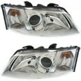 thumbnail image 1 of CarLights360: For Saab 9-3 Headlight 2003 04 05 06 2007 Pair Driver and Passenger Side | w/ Bulbs | SB2502109 + SB2503109, 1 of 4