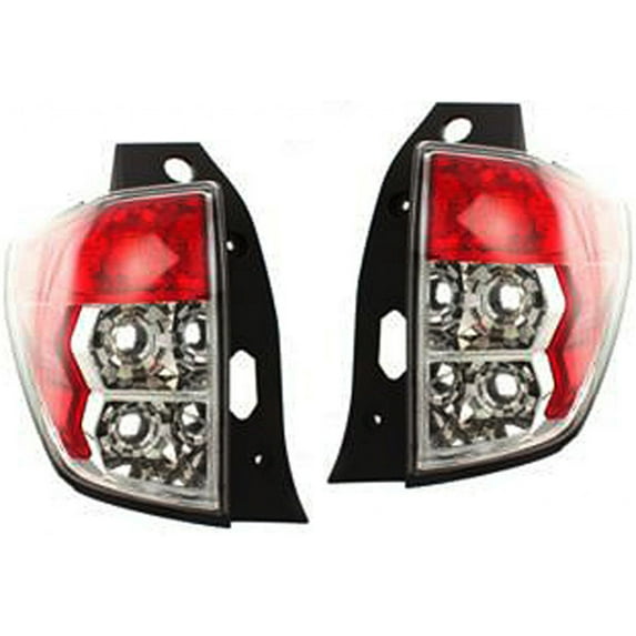 CarLights360: For Subaru Forester Tail Light 2009 10 11 12 2013 Pair Driver and Passenger Side For SU2818102, SU2819102