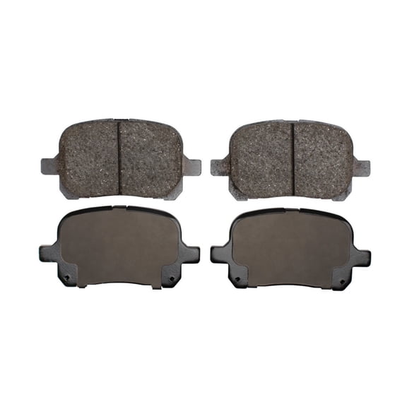 CarLights360 For Toyota Camry 1997 98 99 00 2001 Brake Pads | Ceramic Friction | 116.8 Millimeters / 4.60 Inches Outer Pad Width