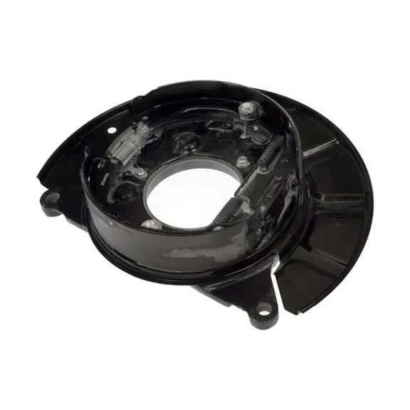 CarLights360 For Ford E-250/E-150 2008-2014 Brake Backing Plate | Steel Material | Drum Brake | Black | 102 Millimeters Inside Diameter | 2 Lug Hole Quantity | Replacement For 8C2Z2209A, 8C2Z2390-A