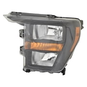 CarLights360 For Ford F-150 2021 2022 2023 Headlight Driver Side | CAPA | Clear Lens | Black Housing | Low Beam, High Beam | Reflector | Replacement For FO2502439, FO2502439C | 114-11654BL, ML3Z13008