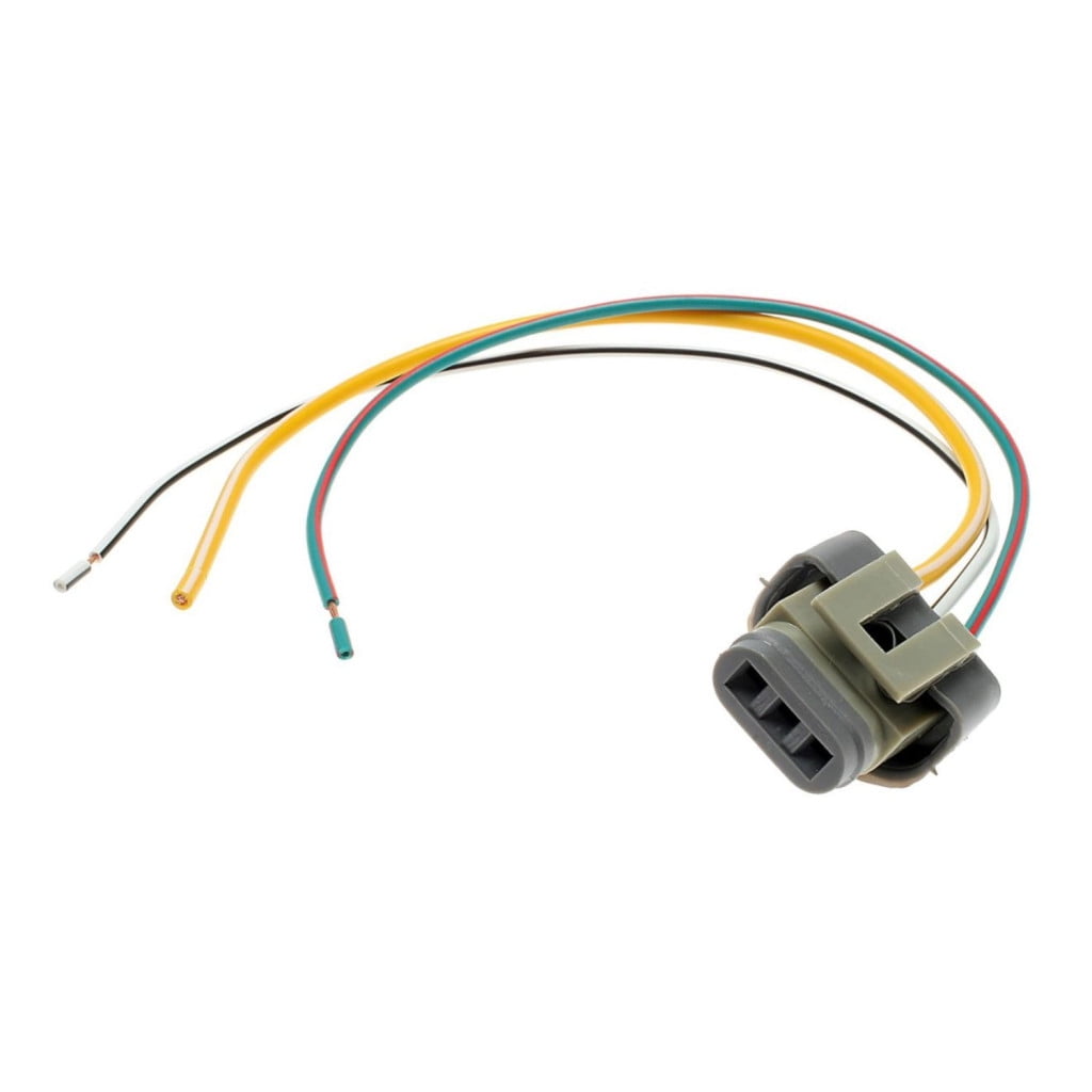 CarLights360 For Ford F-250/F-350 Super Duty 1999-2010 Electrical Connector | Plastic | Metal Contact Terminal | 1 Male Connector | Blade Terminal | Push On Attachment Method | Oval Connector