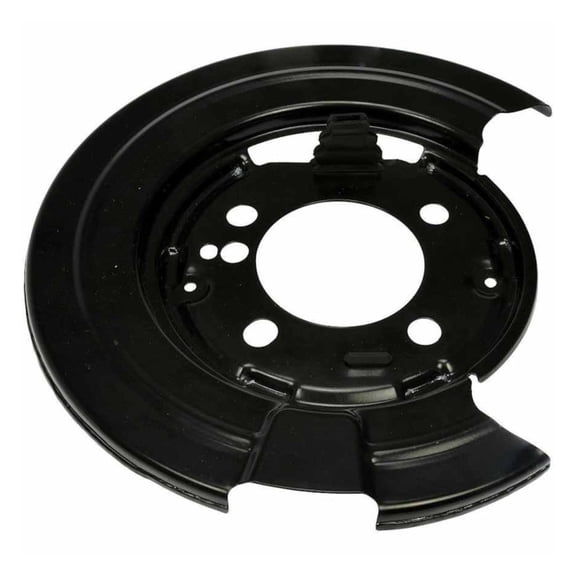 CarLights360 For Ford F-250/F-350 Super Duty/F-350 2013 2014 2015 2016 Brake Backing Plate | Steel | Disc Brake Type | Black Color | 103.2 Millimeters Inside Diameter | 6 Mounting Hole | For DC3Z2B63