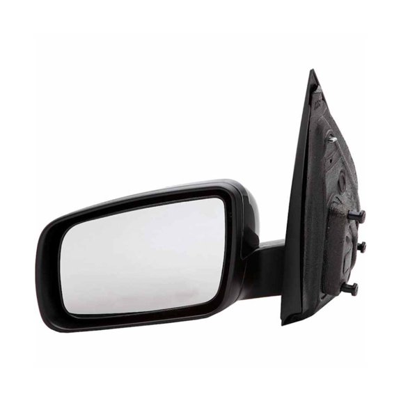 CarLights360 For Ford Freestyle 2005 2006 2007 Door Mirror Driver Side | Black Housing | Plastic | Electric Adjustment | Screws Attachment | Powered Mirror | Rectangular Glass Shape | For 5F9Z17683CA