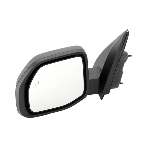 CarLights360 For Ford Maverick 2022 2023 2024 Door Mirror Driver Side | Textured | Black | Manual Folding | With Blind Spot Detection in Glass | Power Glass Adjustment Method | Non-Heated | FO1320741