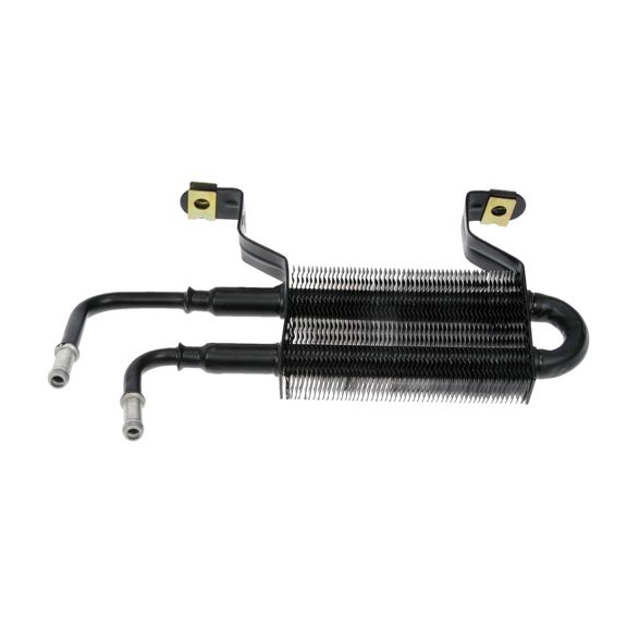 CarLights360 For Ford Transit Custom 2014 15 16 17 18 2019 Power Steering Oil Cooler | Aluminum | Black | Barb Fitting | 5.2 Millimeters Outlet Fitting Inside Diameter | Replacement For 6C2Z3D746AA