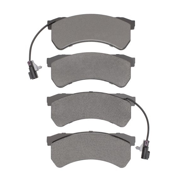 CarLights360 For Freightliner MT45/MT55 2016-2024 Disc Brake Pads | Semi Metallic Friction | Electronic Pad Wear Sensor | 84 Millimeters / 3.31 Inches Inner Pad Height