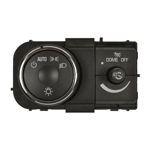 CarLights360 For GMC Acadia 2010 2011 2012 Headlight Switch | Black Knob | Direct, Snap Fit | Rectangular | Pin Terminal | Female Connector | Replacement For 20919450