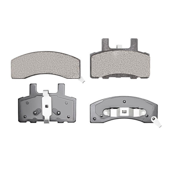 CarLights360 For GMC C3500/K3500 1990-2000 Disc Brake Pads | Semi Metallic Friction | Mechanical Pad Wear Sensor | 85.6 Millimeters / 3.37 Inches Inner Height | 125 Millimeters/4.92 Inches Inner Widt