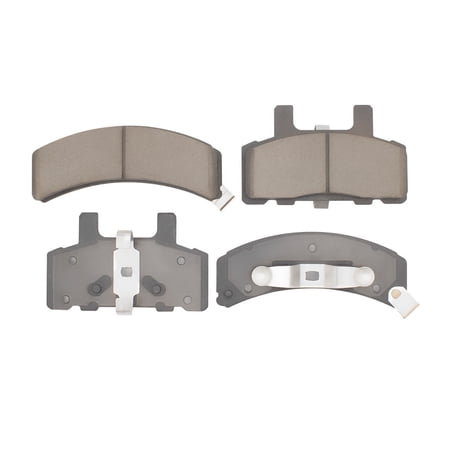 CarLights360 For GMC K1500/C1500 1990-1999 Disc Brake Pads | Ceramic Friction Material | Mechanical Pad Wear Sensor | 76.5 Millimeters / 3.01 Inches Inner Height | 125 Millimeters/4.92 In. Inner Widt