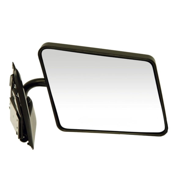 CarLights360 For GMC S15 1990 Side View Mirror Passenger Side | Black Housing Color | Plastic Material | Manual Adjustment Type | Screws Attachment | Clear Glass Color | Convex Shaped Glass | 1564257